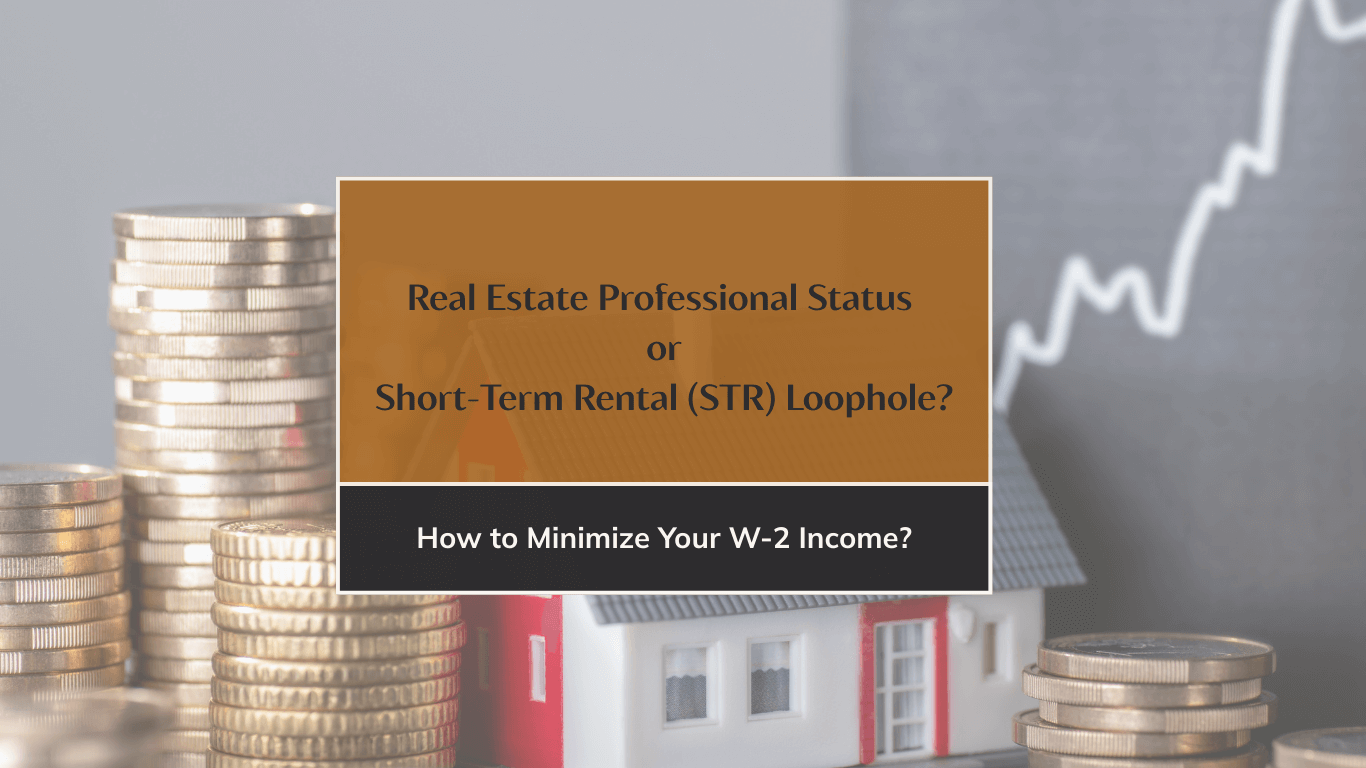 real estate professional status or STR loophole cover page